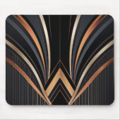 Art Deco Metallic Geometric Elegance Mousepad (Vorne)
