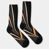 Art Deco Metallic Geometric Elegance Socken (Rechts)