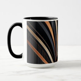 Art Deco Metallic Geometric Elegance Tasse