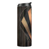 Art Deco Metallic Geometric Elegance Thermosbecher (Nach links gedreht)