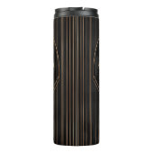 Art Deco Metallic Geometric Elegance Thermosbecher (Rückseite)