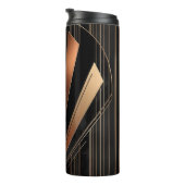 Art Deco Metallic Geometric Elegance Thermosbecher (Nach rechts gedreht)