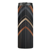 Art Deco Metallic Geometric Elegance Thermosbecher (Rückseite)