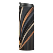 Art Deco Metallic Geometric Elegance Thermosbecher (Nach rechts gedreht)