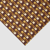 Art Deco Metallic Geometric - Gold und Schokolade Seidenpapier (Ausschnitt)