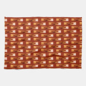 Art Deco Metallic Geometric - Kupfer und Rost Handtuch (Horizontal)