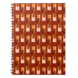 Art Deco Metallic Geometric - Kupfer und Rost Notizblock