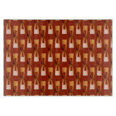 Art Deco Metallic Geometric - Kupfer und Rost Schneidebrett (Vorderseite)