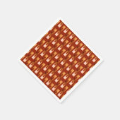Art Deco Metallic Geometric - Kupfer und Rost Serviette (Ecke)