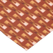 Art Deco Metallic Geometric - Kupfer und Rost Tischdecke (Schrägansicht)