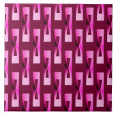 Art Deco Metallic Geometric - Orchid und Lila Fliese (Vorderseite)
