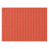 Art Deco Metallic Geometric - Rot und Koralle Tischdecke (Vorderseite (Horizontal))