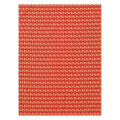 Art Deco Metallic Geometric - Rot und Koralle Tischdecke (Vorderseite)