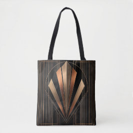 Art Deco Metallische Geometrische Eleganz Tasche