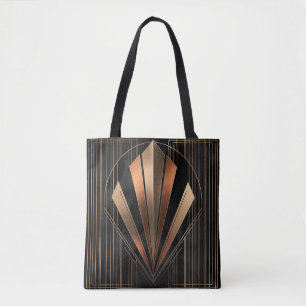 Art Deco Metallische Geometrische Eleganz Tasche