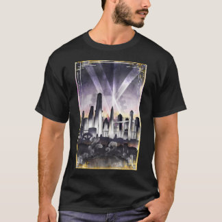 Art Deco Metropolis - Steampunk Vintag City Skyli T-Shirt