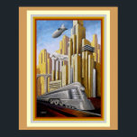 Art Deco Metropolis Themenposter 16 x 20 Poster<br><div class="desc">Art Deco Stil Metropolis Poster 16 x 20</div>
