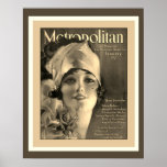 Art Deco Metropolitan Magazine 1920s Cover Poster<br><div class="desc">Schönes,  farbenfrohes Art Deco Design Poster für die Titelseite des Metropolitan Magazine 1925.</div>