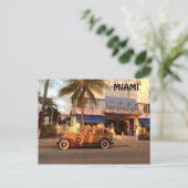 Art Deco Miami Postkarte (Stehend Vorderseite)