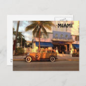 Art Deco Miami Postkarte (Vorne/Hinten)