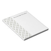 Art Deco Mini Stars Personalisiert Notepad Notizblock (angewinkelt)