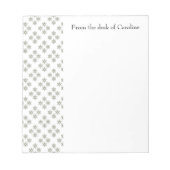 Art Deco Mini Stars Personalisiert Notepad Notizblock (Vorderseite)
