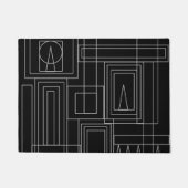 Art Deco Minimalistisch Monochrome Doormat Fußmatte (Vorderseite)