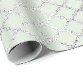 Art Deco Mint Green Silver Quarter Vip Geschenkpapier