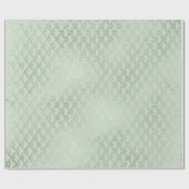 Art Deco Mint Green Silver Scales Vip Geschenkpapier (Flach)