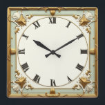 Art Deco Mint Quadratische Wanduhr<br><div class="desc">Großartiges Uhrendesign. Du wirst es wie andere Liebe bekommen. Sie können dieses Design auch für andere Produkte verwenden,  die Sie mögen,  oder Ihren Text anpassen und hinzufügen. Folgen Sie mir für mehr. Vielen Dank. Ich wünsche Ihnen einen schönen Tag.</div>