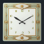 Art Deco Mint Quadratische Wanduhr<br><div class="desc">Großartiges Uhrendesign. Du wirst es wie andere Liebe bekommen. Sie können dieses Design auch für andere Produkte verwenden,  die Sie mögen,  oder Ihren Text anpassen und hinzufügen. Folgen Sie mir für mehr. Vielen Dank. Ich wünsche Ihnen einen schönen Tag.</div>
