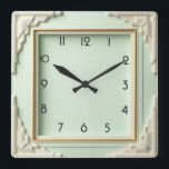 Art Deco Mint Quadratische Wanduhr<br><div class="desc">Großartiges Uhrendesign. Du wirst es wie andere Liebe bekommen. Sie können dieses Design auch für andere Produkte verwenden,  die Sie mögen,  oder Ihren Text anpassen und hinzufügen. Folgen Sie mir für mehr. Vielen Dank. Ich wünsche Ihnen einen schönen Tag.</div>