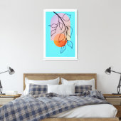 Art Déco Mitte des Jahrhunderts, fertig gestellt Leinwanddruck (Insitu (Schlafzimmer))