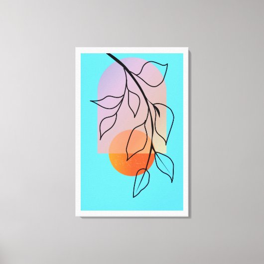 Art Déco Mitte des Jahrhunderts, fertig gestellt Leinwanddruck (Vorderseite)