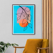 Art Déco Mitte des Jahrhunderts, fertig gestellt Leinwanddruck