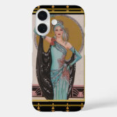 Art Deco Mode Dame iPhone / iPad Hülle (Rückseite)