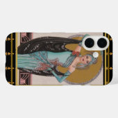 Art Deco Mode Dame iPhone / iPad Hülle (Rückseite (Horizontal))