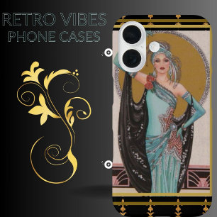 Art Deco Mode Dame iPhone / iPad Hülle iPhone 16 Hülle