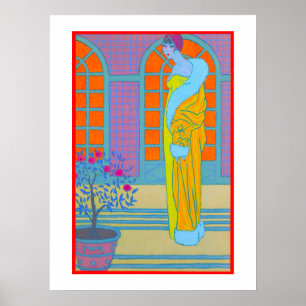 Art Deco Mode-Illustration von George Barbier Poster