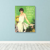 Art-Deco-Mode: Motivierend Winterangebot Leinwanddruck (Insitu (Holzboden))