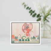 Art Deco Model City by H. Willebeek Le Mair Postkarte (Stehend Vorderseite)