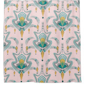 Art deco modern pattern graphic ornament. Abstract Duschvorhang (Vorderseite)