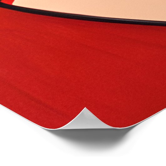 Art Deco Moderne Dame in einem Turban Poster (Ecke)