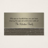 Art Deco Moderner Horizontaler Streifen Glitzer 30 (Rückseite)