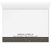 Art Deco Moderner, horizontaler Streifen Glitzer L (Innenansicht Horizontal (Unten))