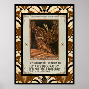 Art Deco Modifiziert Antoine Bourdelle Französisch Poster