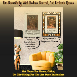 Art Deco Modifiziert Antoine Bourdelle Französisch Poster
