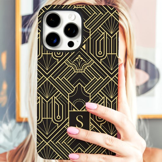 Art Deco Monogram Case-Mate iPhone Hülle