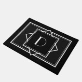 Art Deco Monogram Doormat Fußmatte (Schrägansicht)