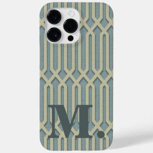 Art Deco Monogramm Anfangsbuchstabe iPhone / iPad- Case-Mate iPhone 14 Pro Max Hülle